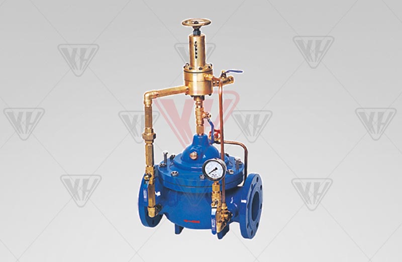 Pressure relief, holding pressure valve 