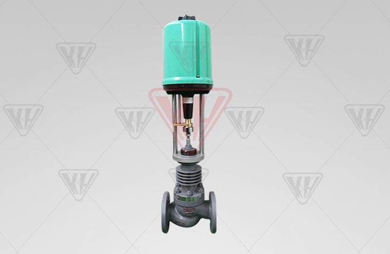 Electronic single-seat control valve