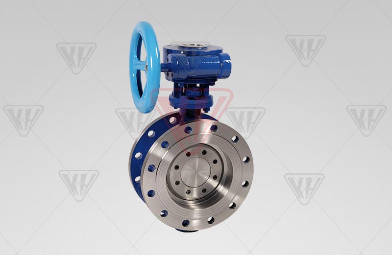 Flanged multi-layer metal seal butterfly valve